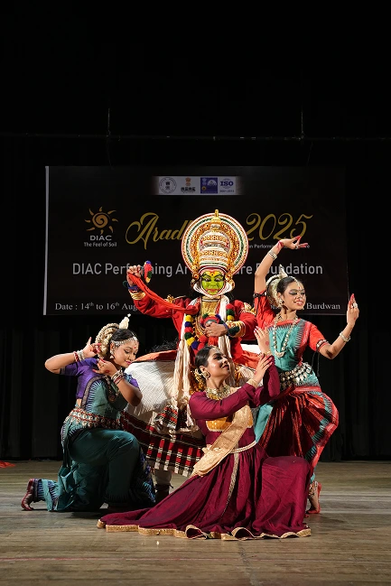 Traditional Indian dance group